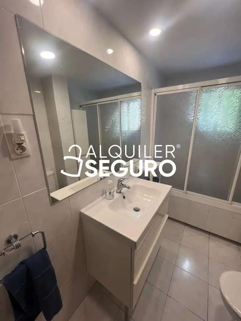 Bathroom of Flat for rent in Madrid  with Air Conditioner, Heating and Terrace