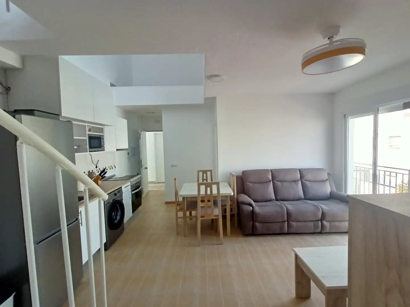 Living room of Flat for rent in Balanegra  with Community pool