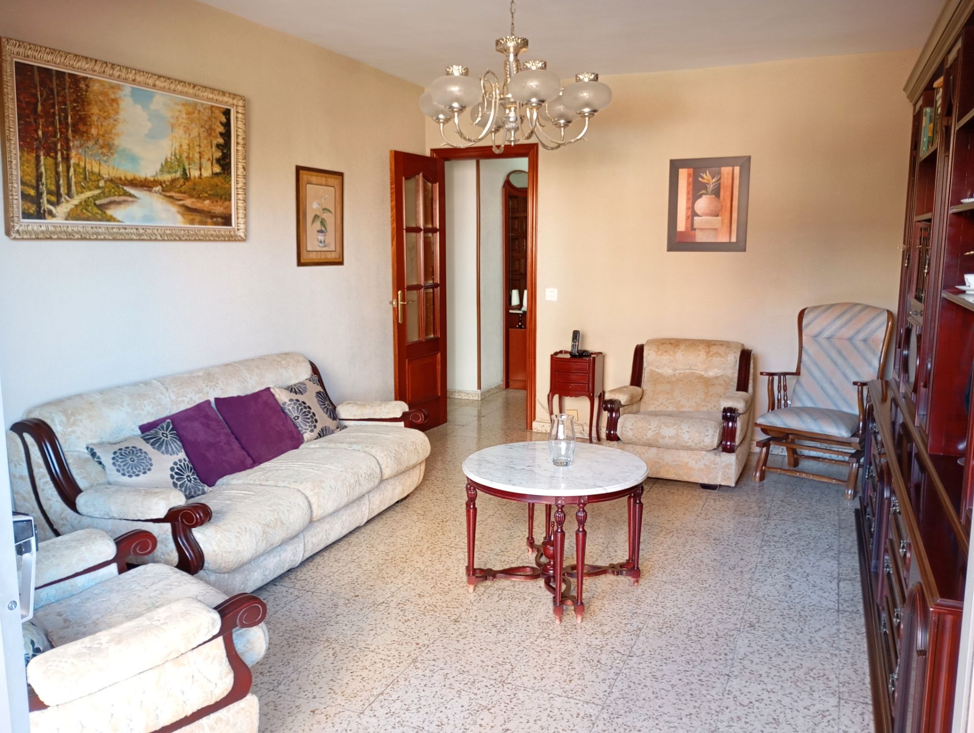Sala de estar de Piso en venta en Málaga Capital con Aire acondicionado, Jardín privado y Terraza