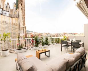 Terrace of Flat to rent in  Barcelona Capital  with Air Conditioner and Terrace