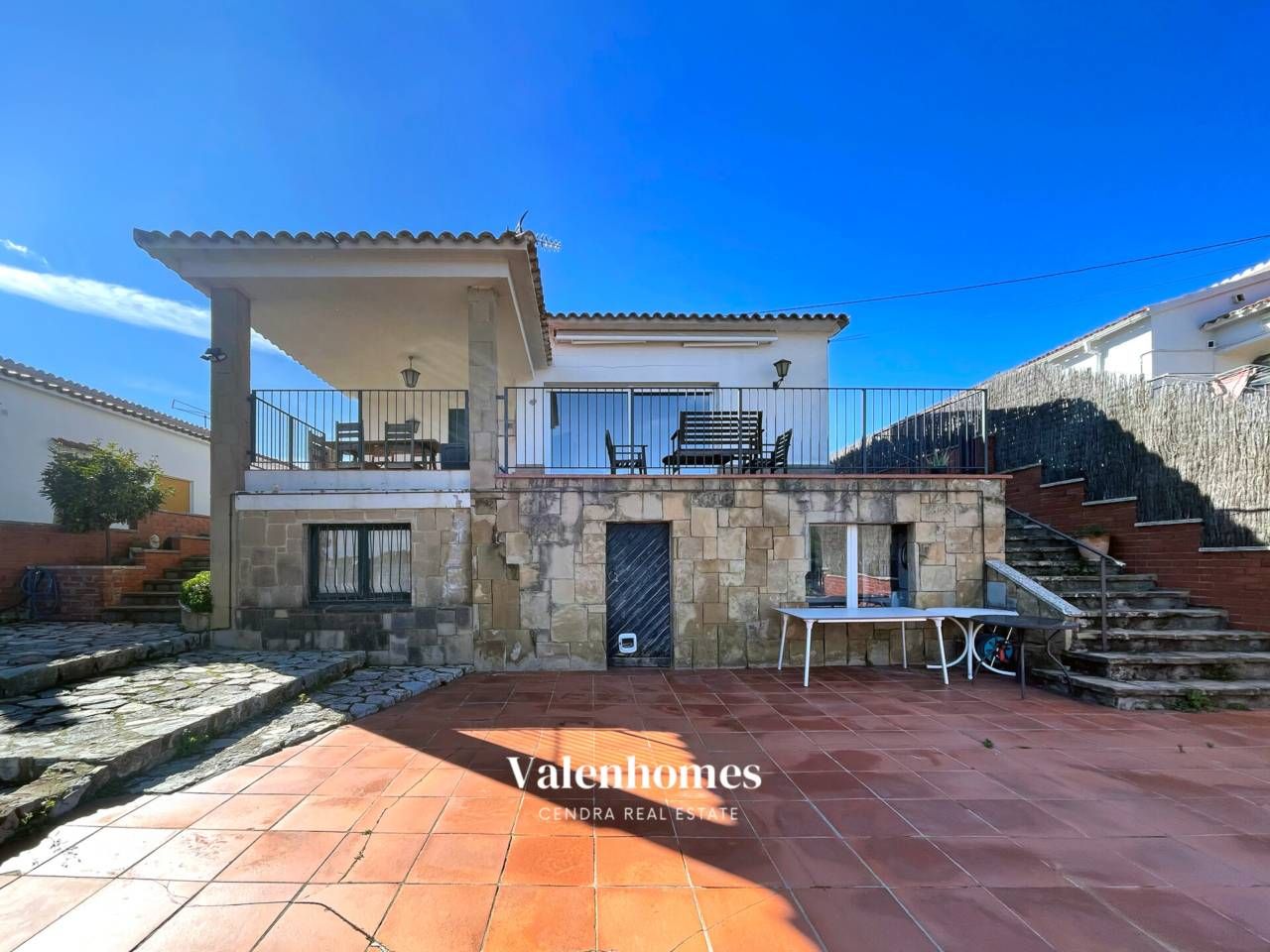 Exterior view of House or chalet for sale in Viladecavalls  with Air Conditioner, Heating and Private garden