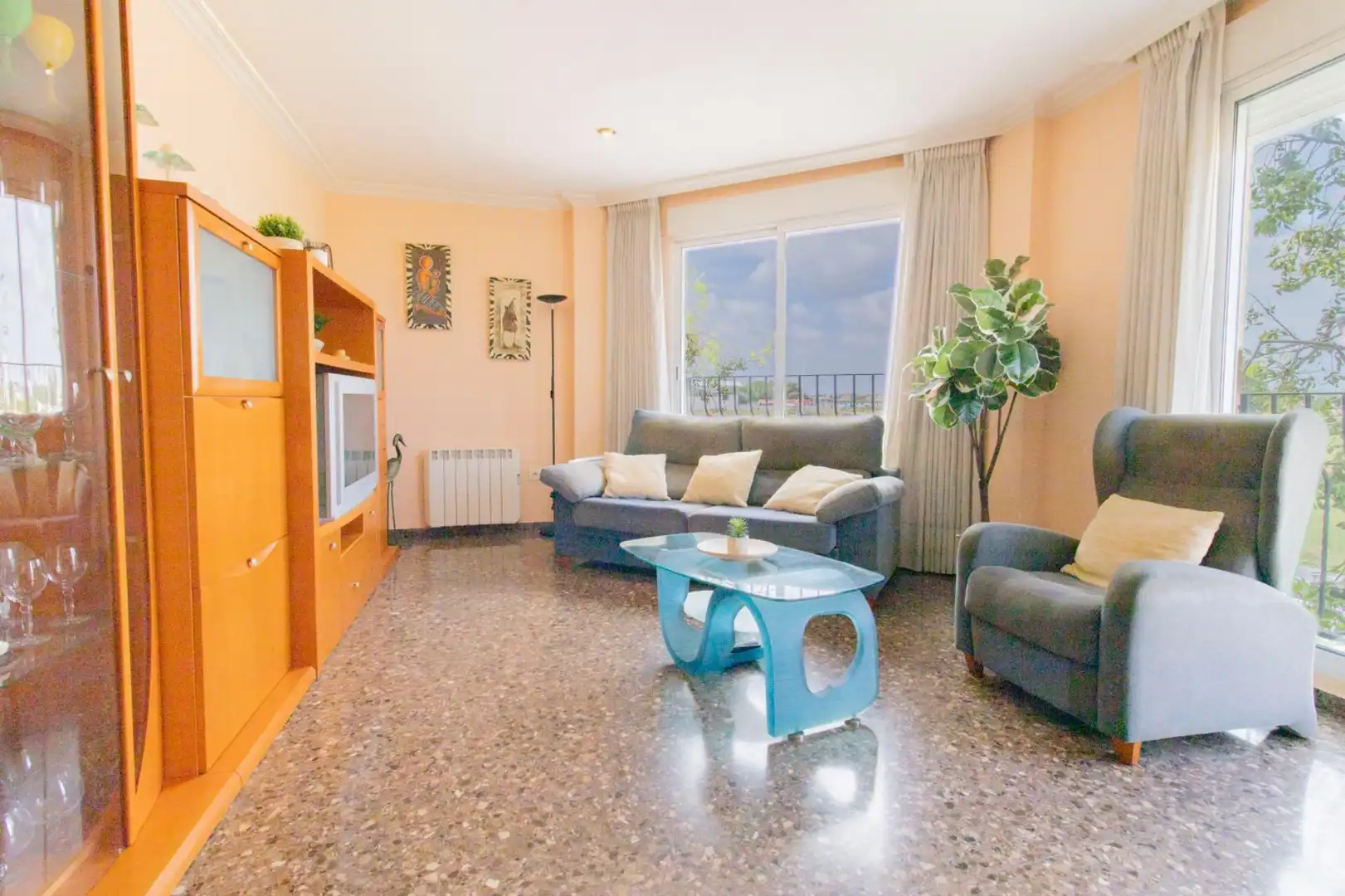 Living room of Flat for sale in Albuixech  with Air Conditioner, Heating and Balcony