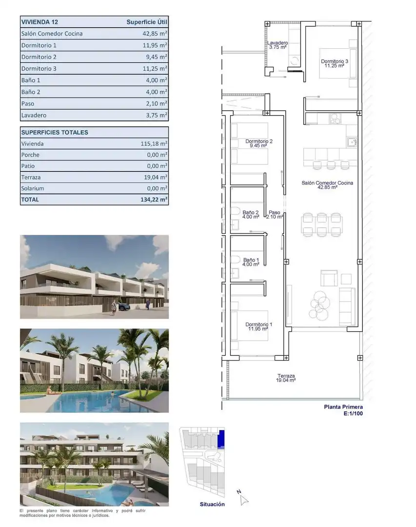 Apartamento en venta en Pilar de la Horadada con Terraza y Piscina comunitaria