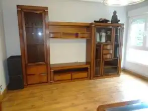 Living room of Flat for rent in Gijón   with Heating, Parquet flooring and Furnished