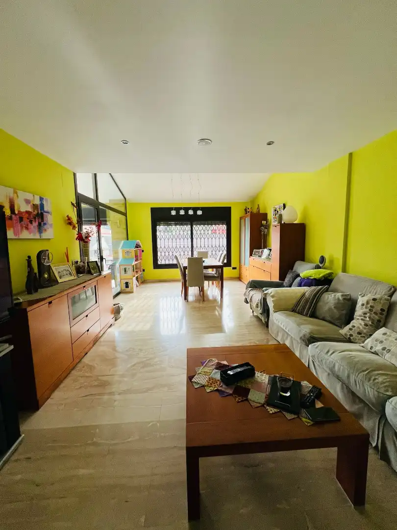 Sala d'estar de Casa o xalet en venda en Pineda de Mar amb Aire condicionat, Calefacció i Jardí privat