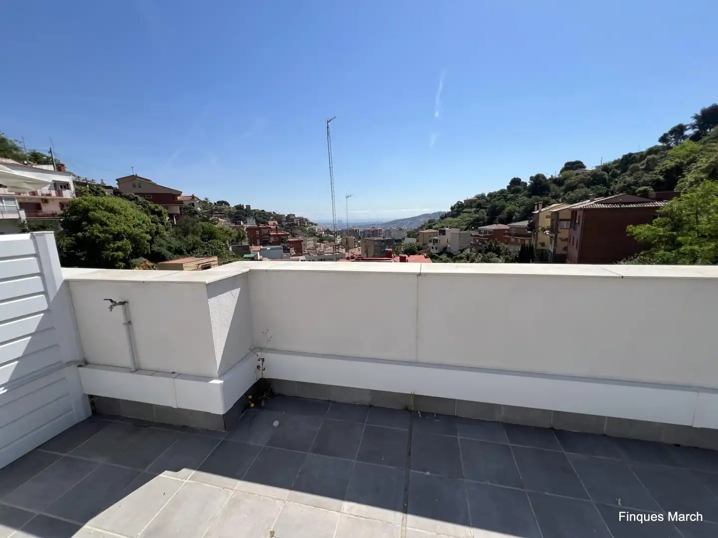 Terraza de Piso de alquiler en Barcelona con Aire acondicionado, Calefacción y Parquet