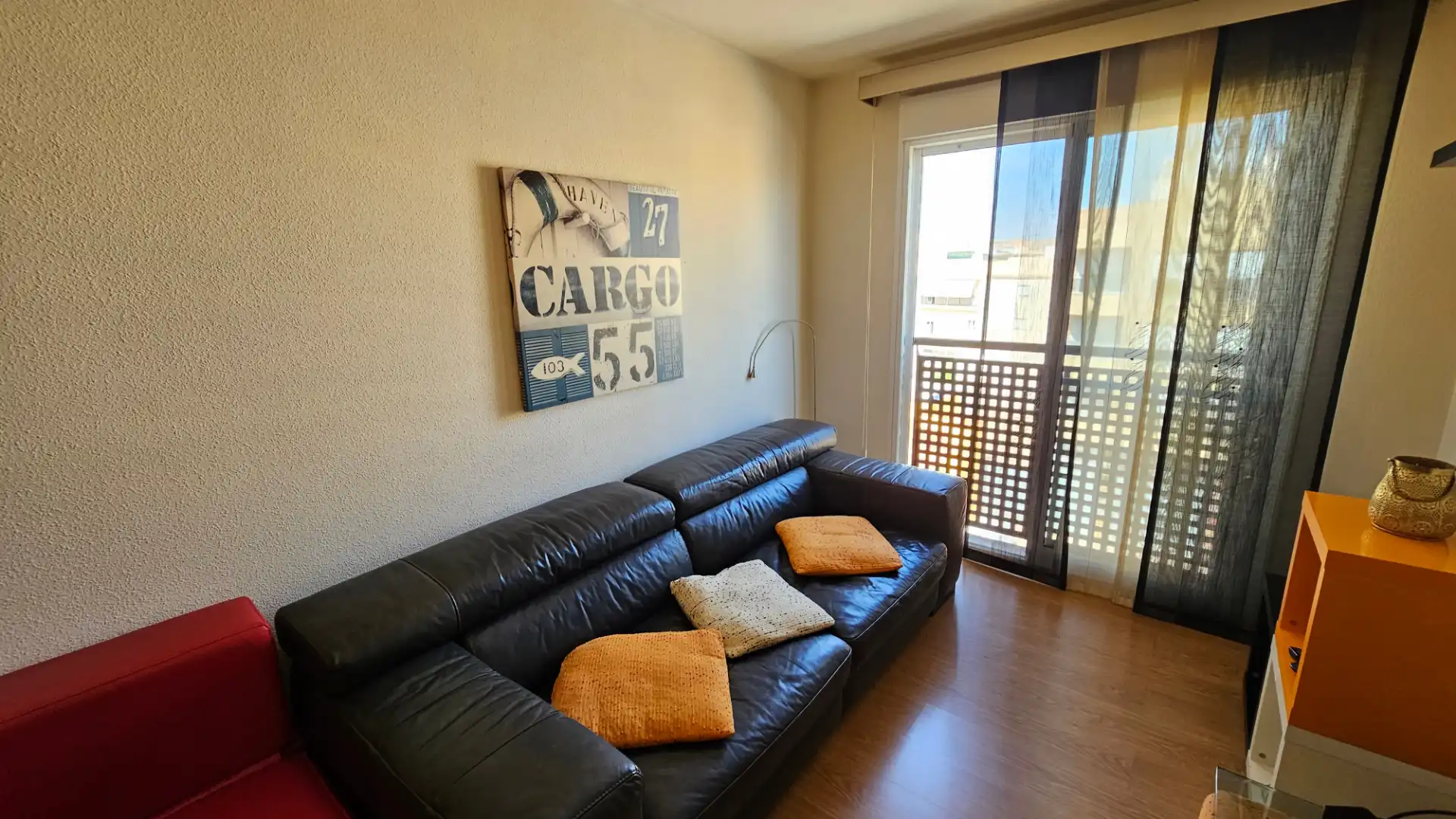 Living room of Flat for rent in El Campello  with Air Conditioner, Heating and Parquet flooring