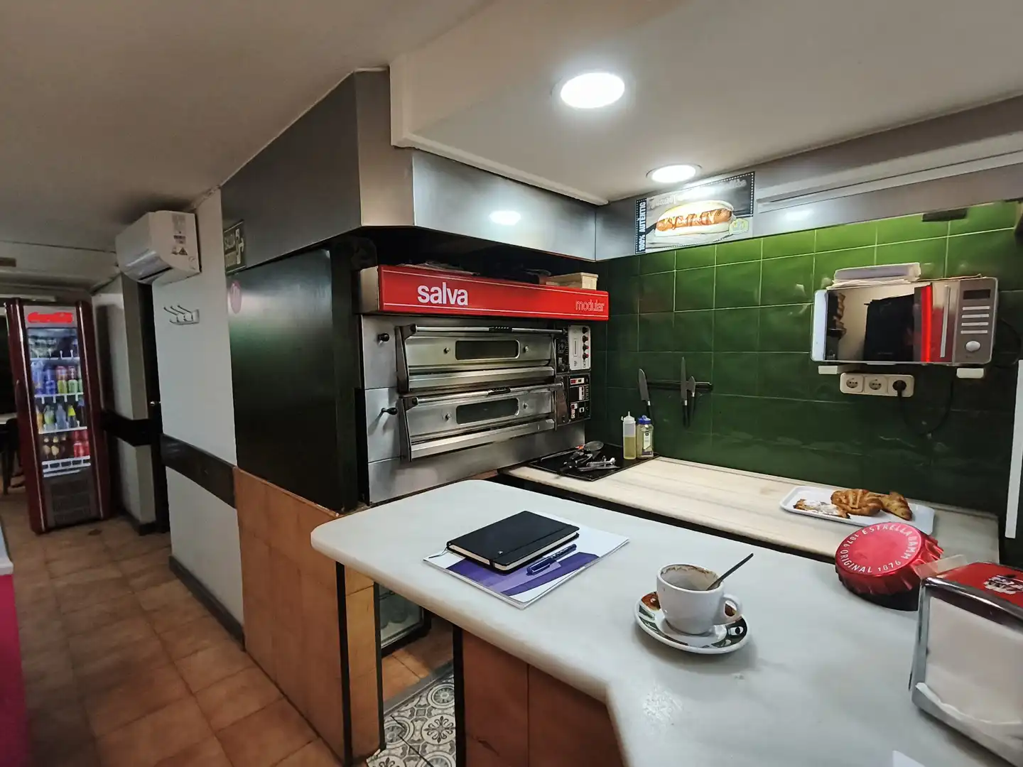 Cocina de Local en traspaso en Barcelona con Aire acondicionado y Amueblado