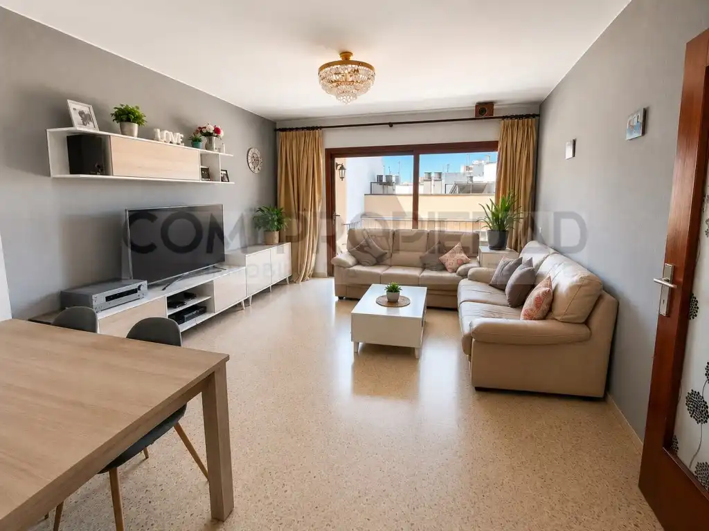 Sala d'estar de Pis en venda en  Palma de Mallorca amb Terrassa