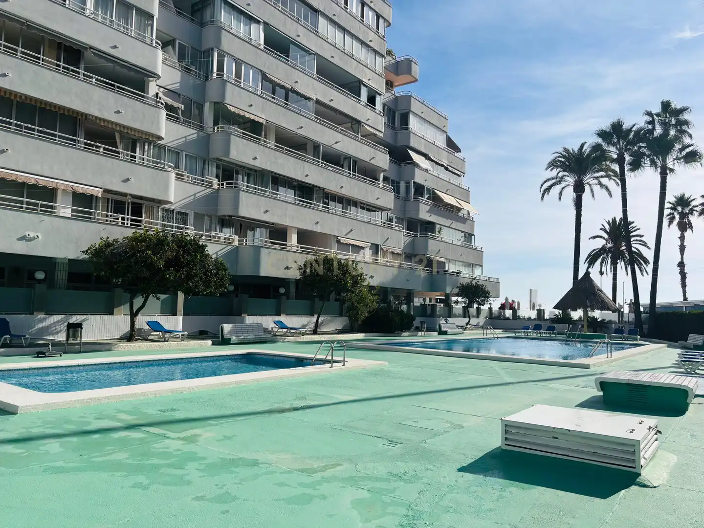Piscina de Apartamento de alquiler en Calpe / Calp con Aire acondicionado, Lavadora y Microondas