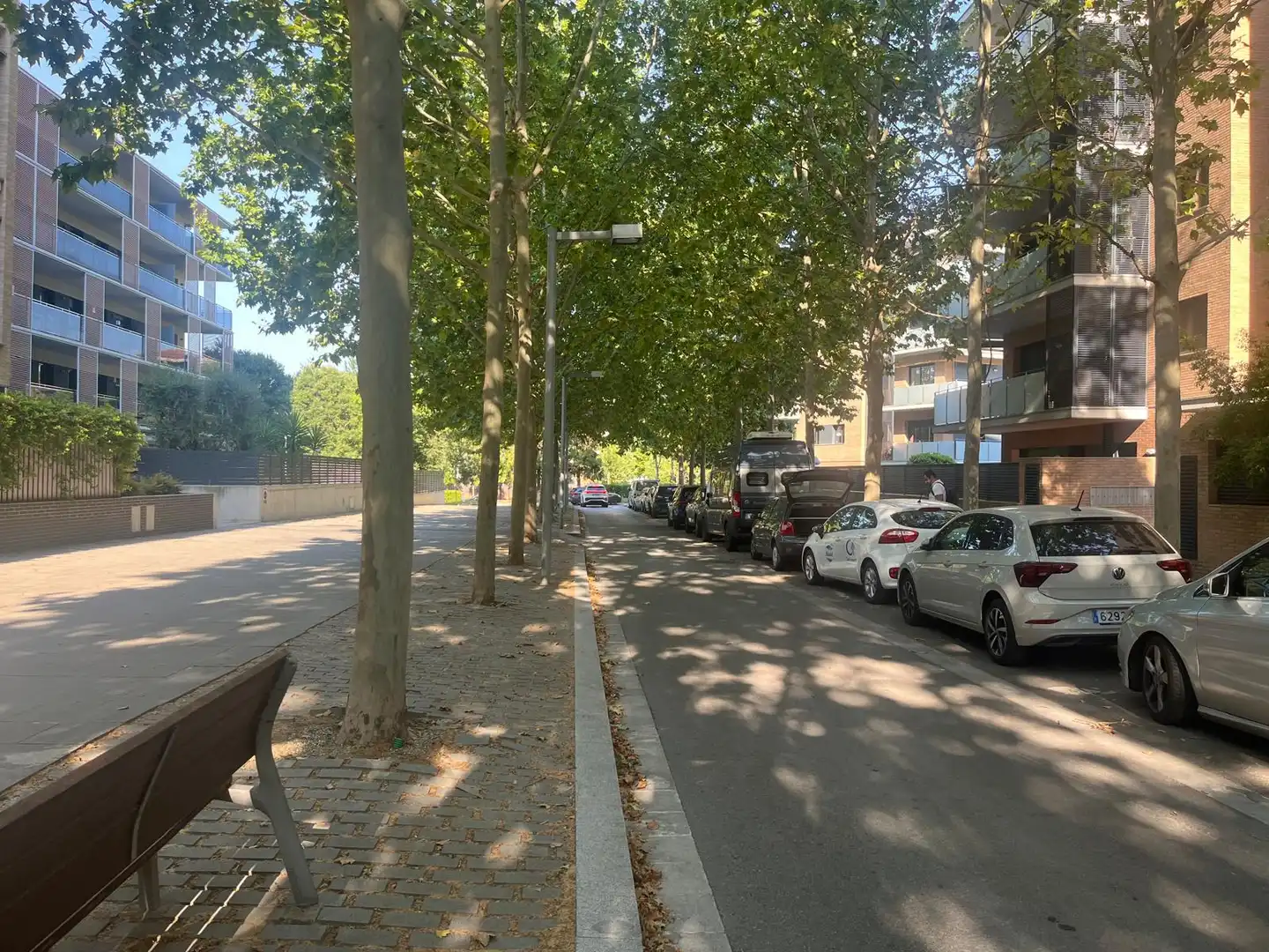 Exterior view of Flat for sale in Sant Cugat del Vallès  with Air Conditioner, Heating and Parquet flooring
