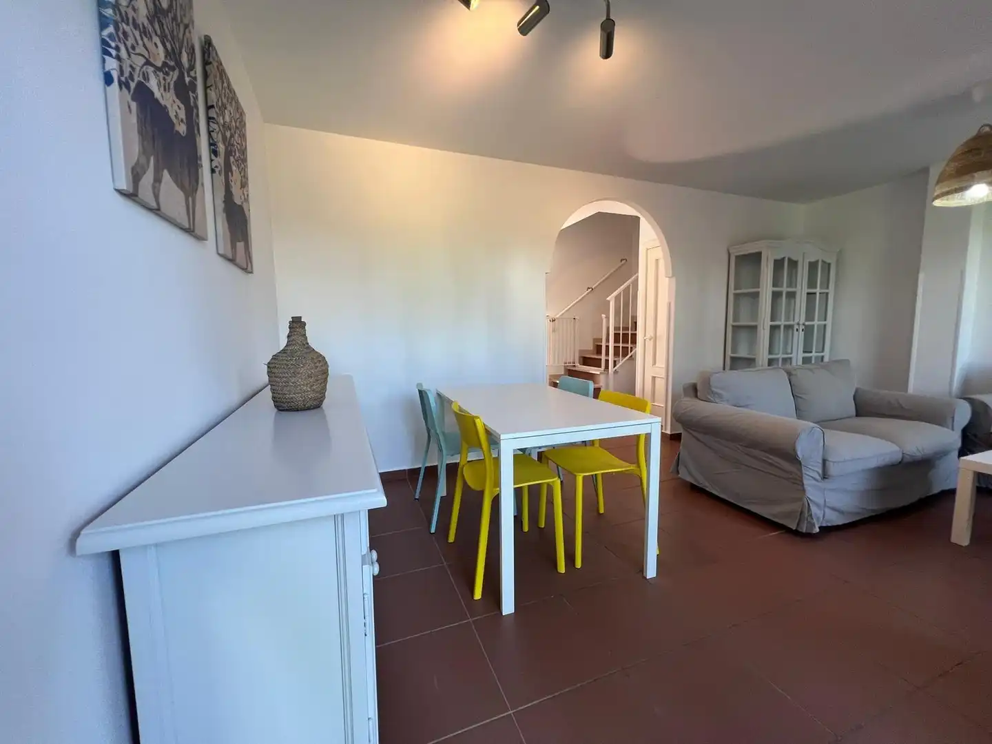 Comedor de Apartamento de alquiler en Rota con Jardín privado, Terraza y Amueblado