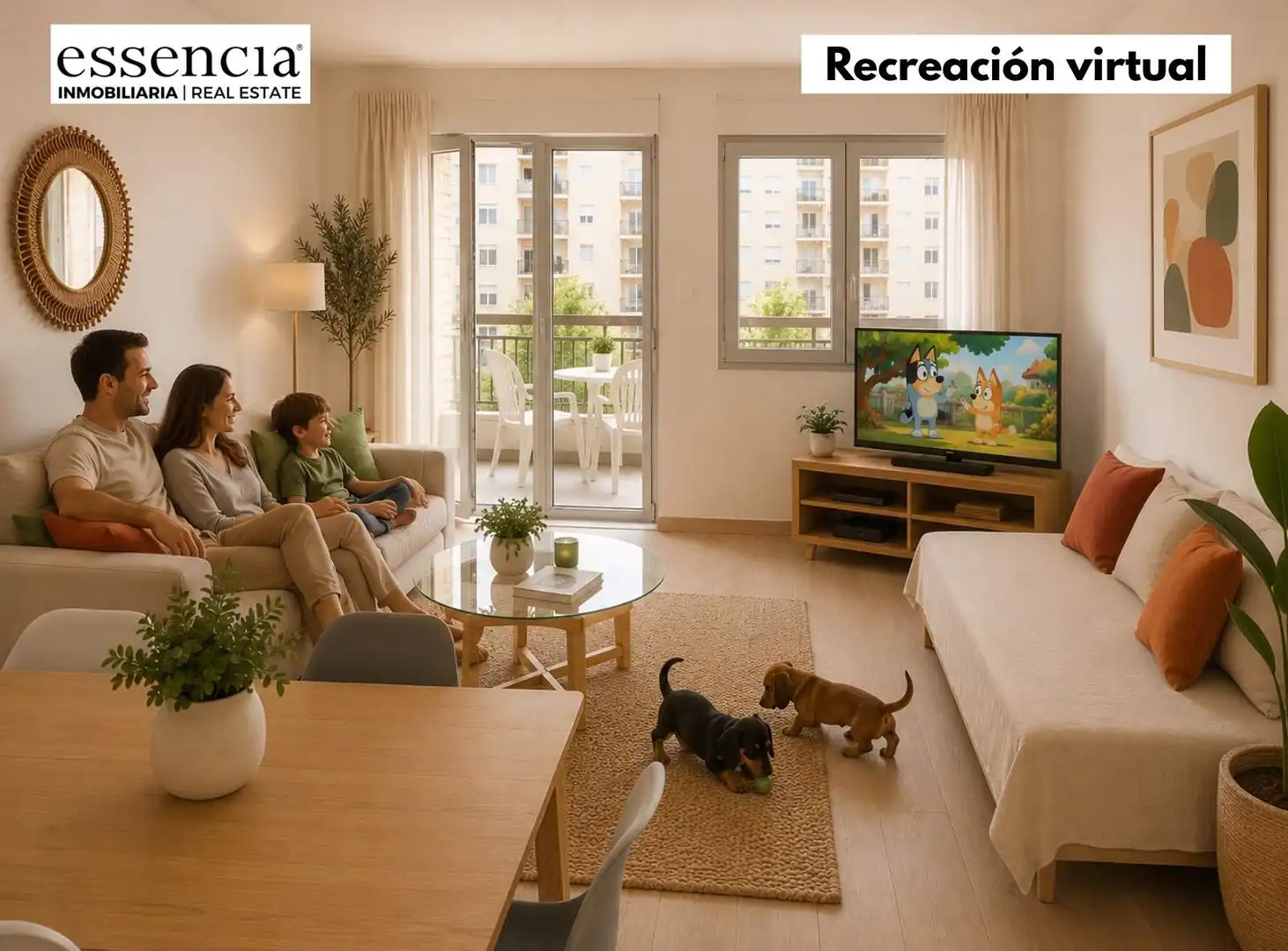Sala de estar de Apartamento en venta en Gandia con Jardín privado, Terraza y Balcón