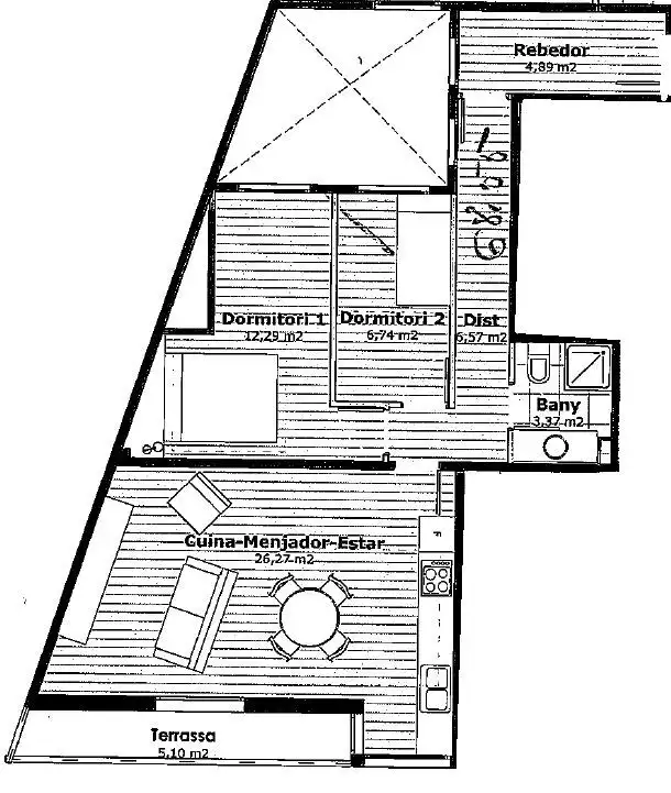 Appartamento con terrazza in vendita a Plaça Catalunya, imagen 9