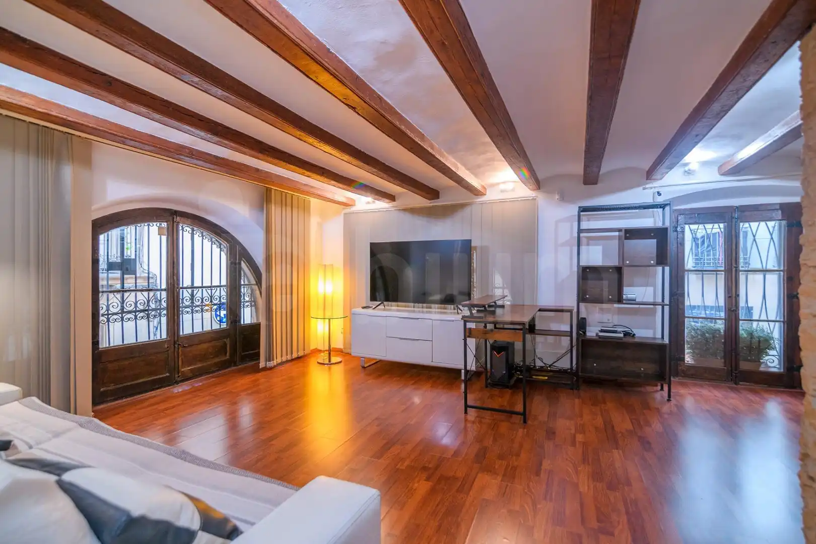 Sala de estar de Piso en venta en Barcelona con Aire acondicionado y Parquet