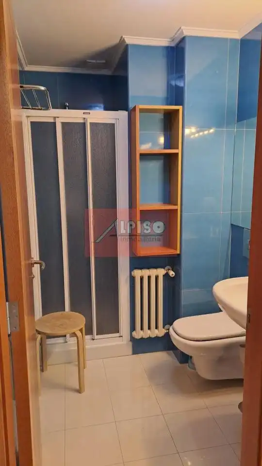 Baño de Apartamento de alquiler en Ourense Capital  con Calefacción, Parquet y Amueblado
