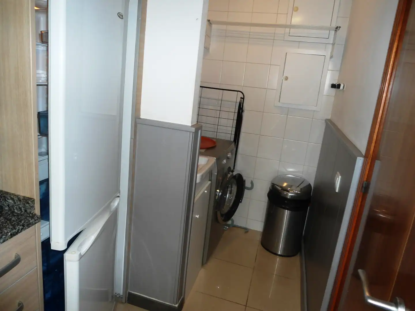 Cocina de Apartamento de alquiler en Lleida con Aire acondicionado, Calefacción y Parquet