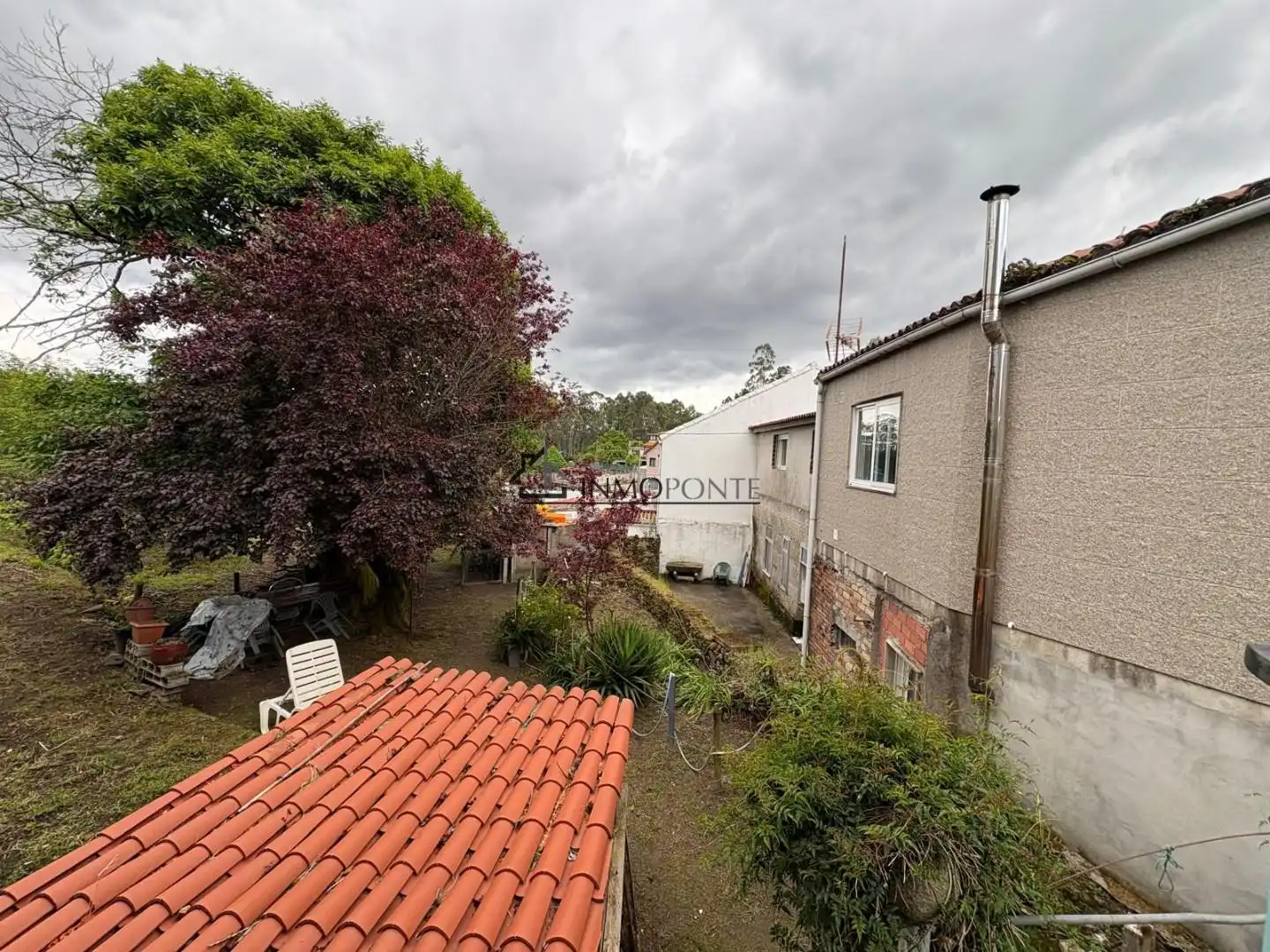 Vista exterior de Casa o chalet de alquiler en Pontevedra Capital  con Calefacción, Jardín privado y Amueblado