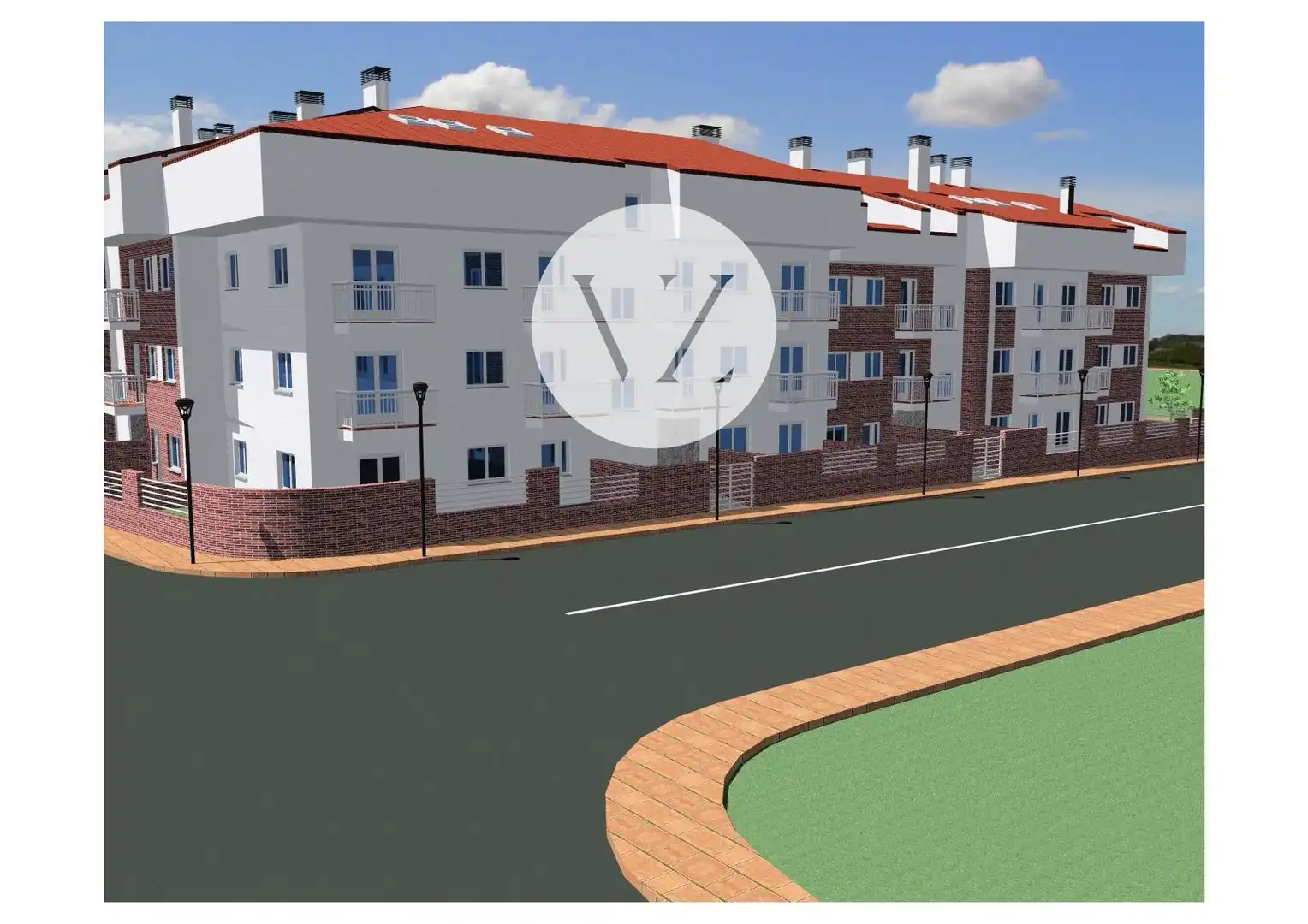 Außenansicht von Wohnung zum Verkauf in Pelabravo mit Heizung, Privatgarten und Terrasse