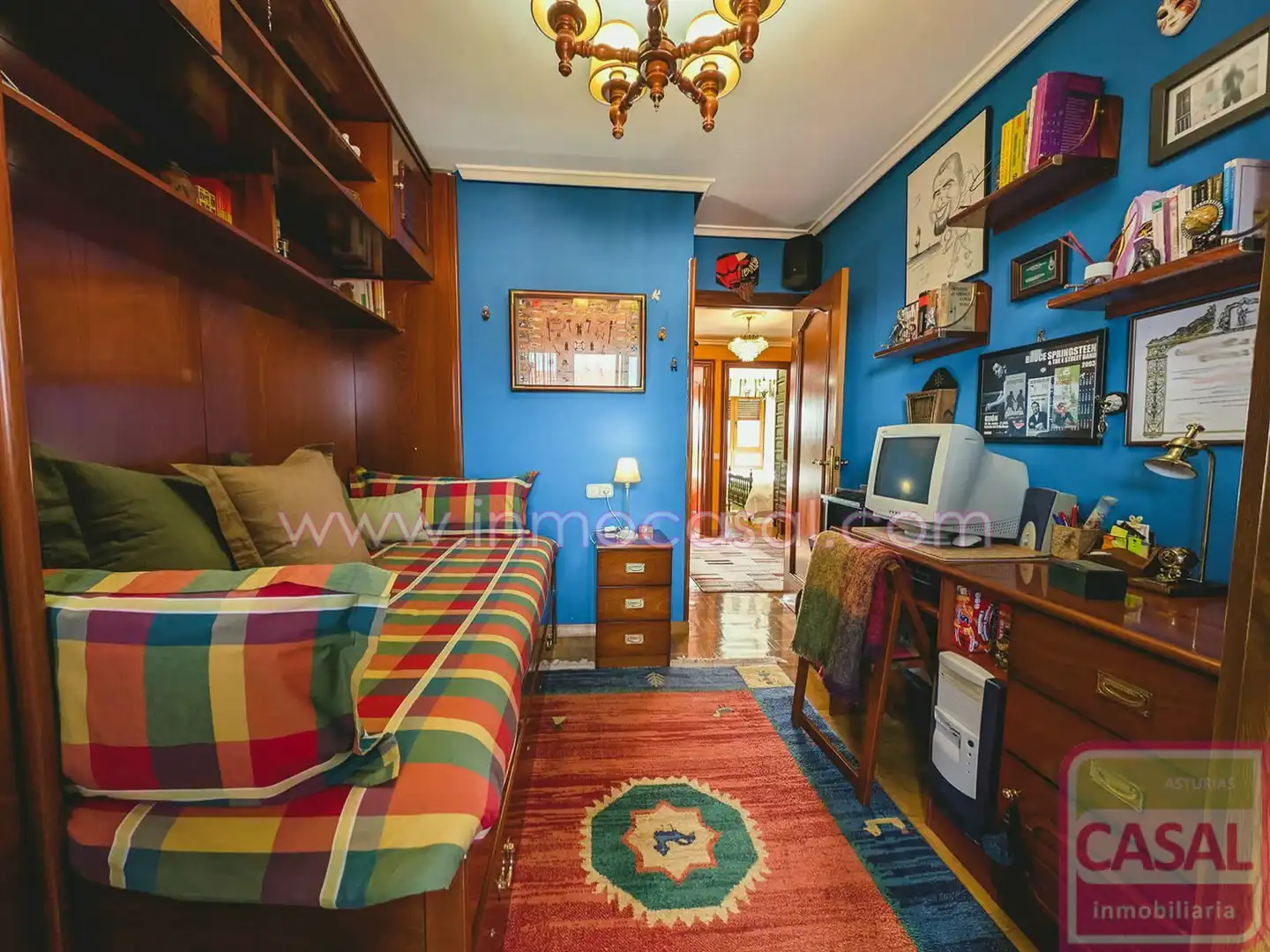 Bedroom of Flat for rent in Avilés  with Heating, Terrace and Storage room