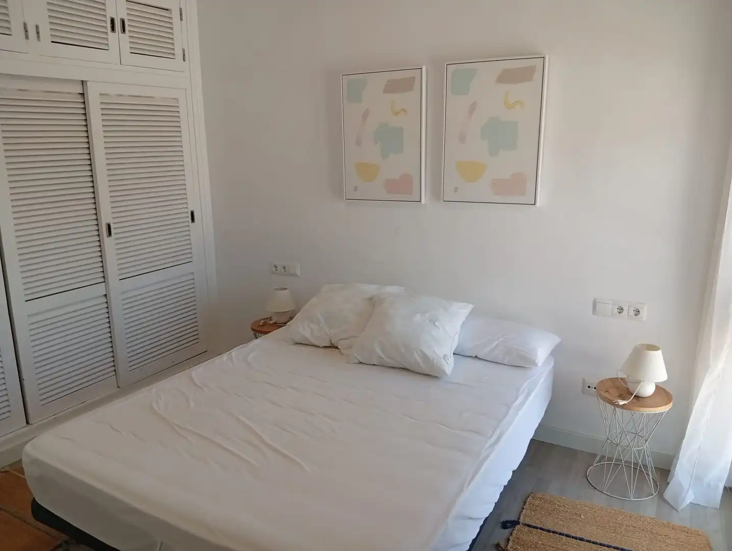 Bedroom of Flat for rent in Málaga  with Air Conditioner, Terrace and Furnished
