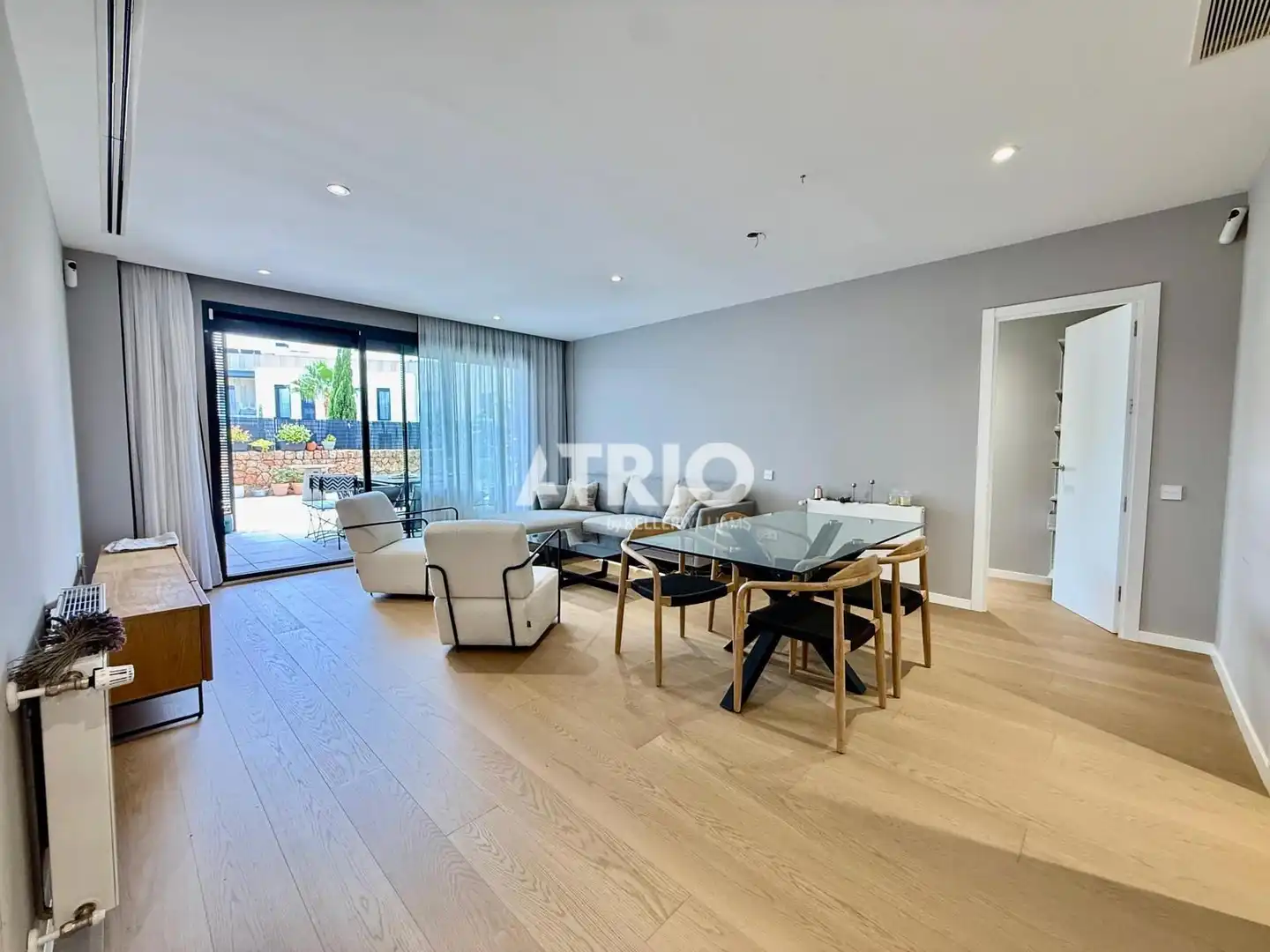 Sala de estar de Piso de alquiler en  Palma de Mallorca con Aire acondicionado, Jardín privado y Trastero