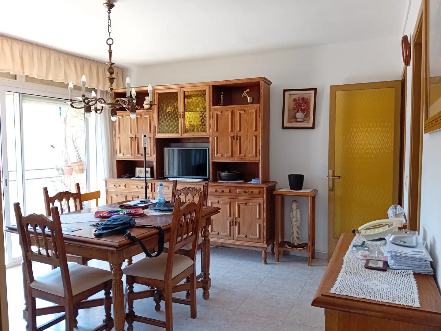 Comedor de Piso en venta en Girona con Calefacción, Terraza y Amueblado