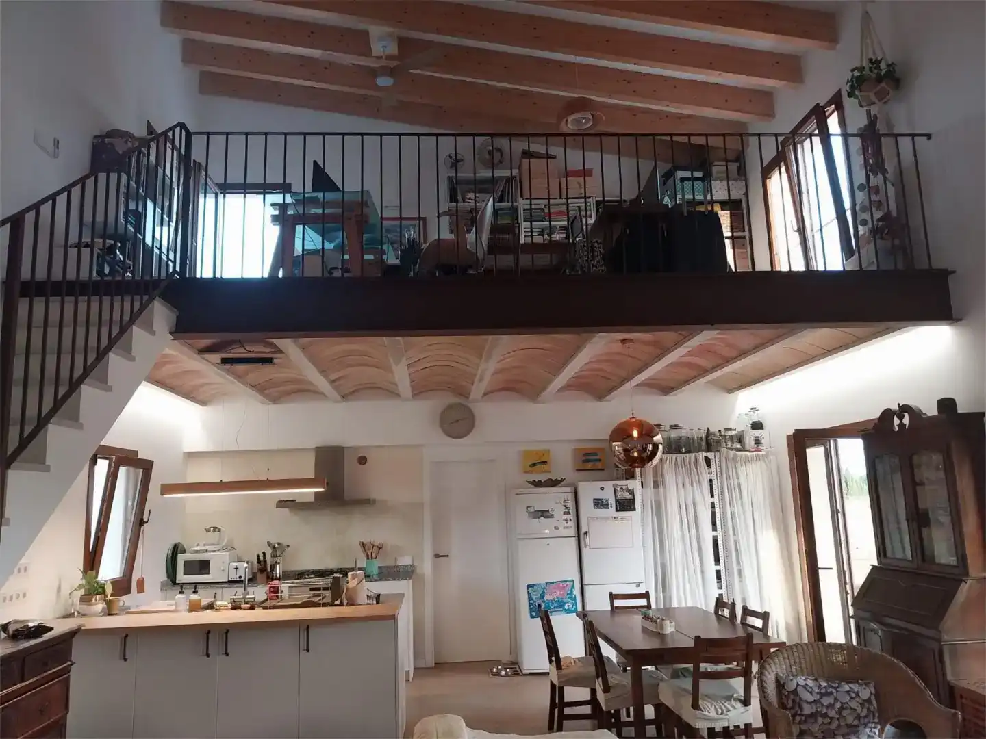 Kitchen of Flat for rent in Llucmajor  with Air Conditioner, Private garden and Swimming Pool