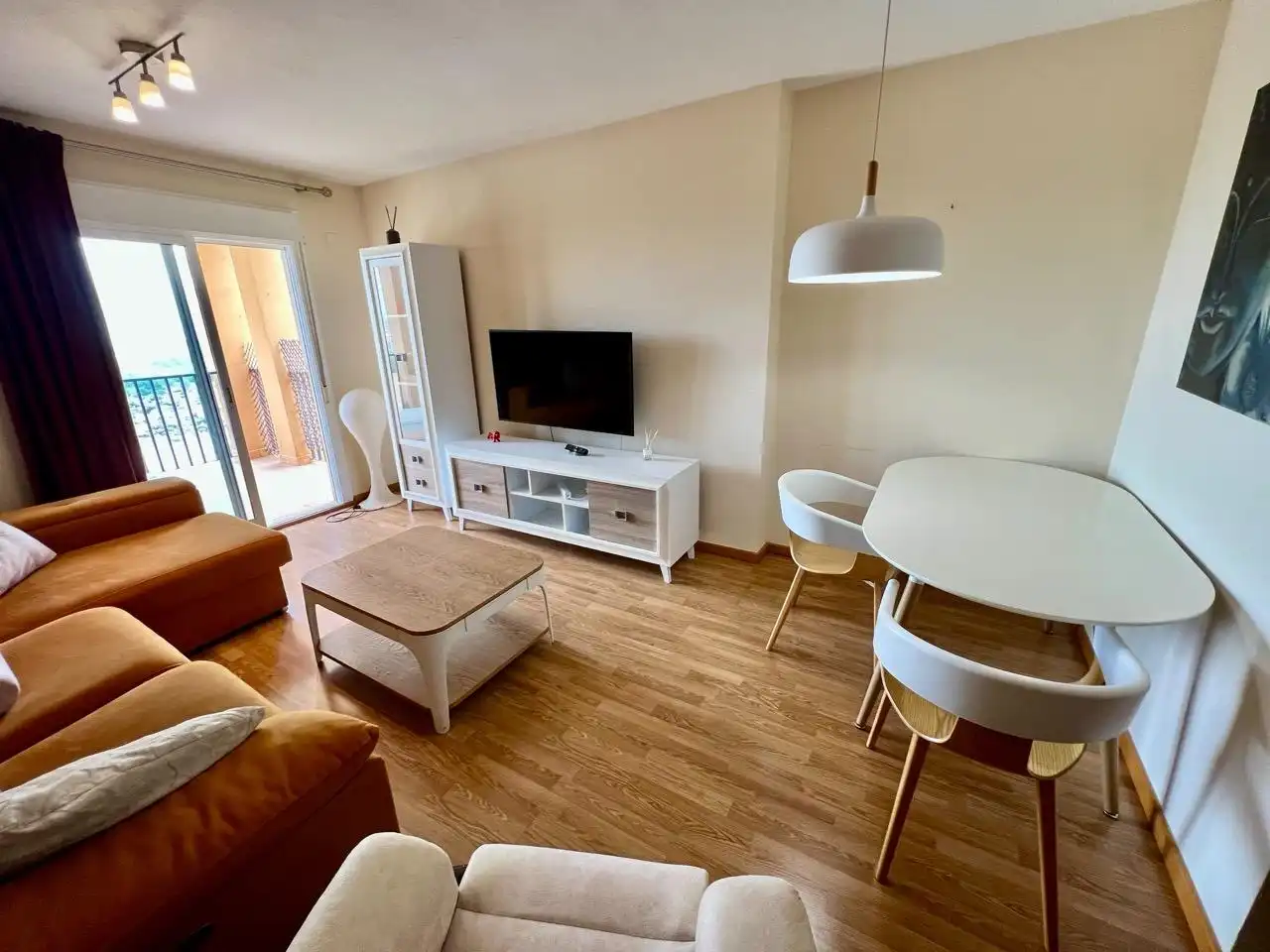 Sala de estar de Piso de alquiler en Molina de Segura con Terraza, Amueblado y Piscina comunitaria