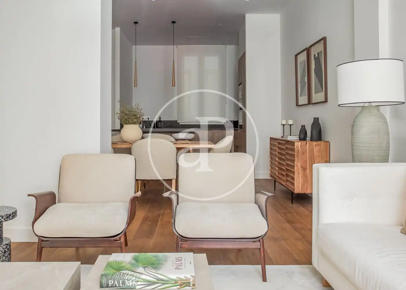 Sala d'estar de Pis de lloguer en Madrid amb Aire condicionat, Calefacció i Moblat