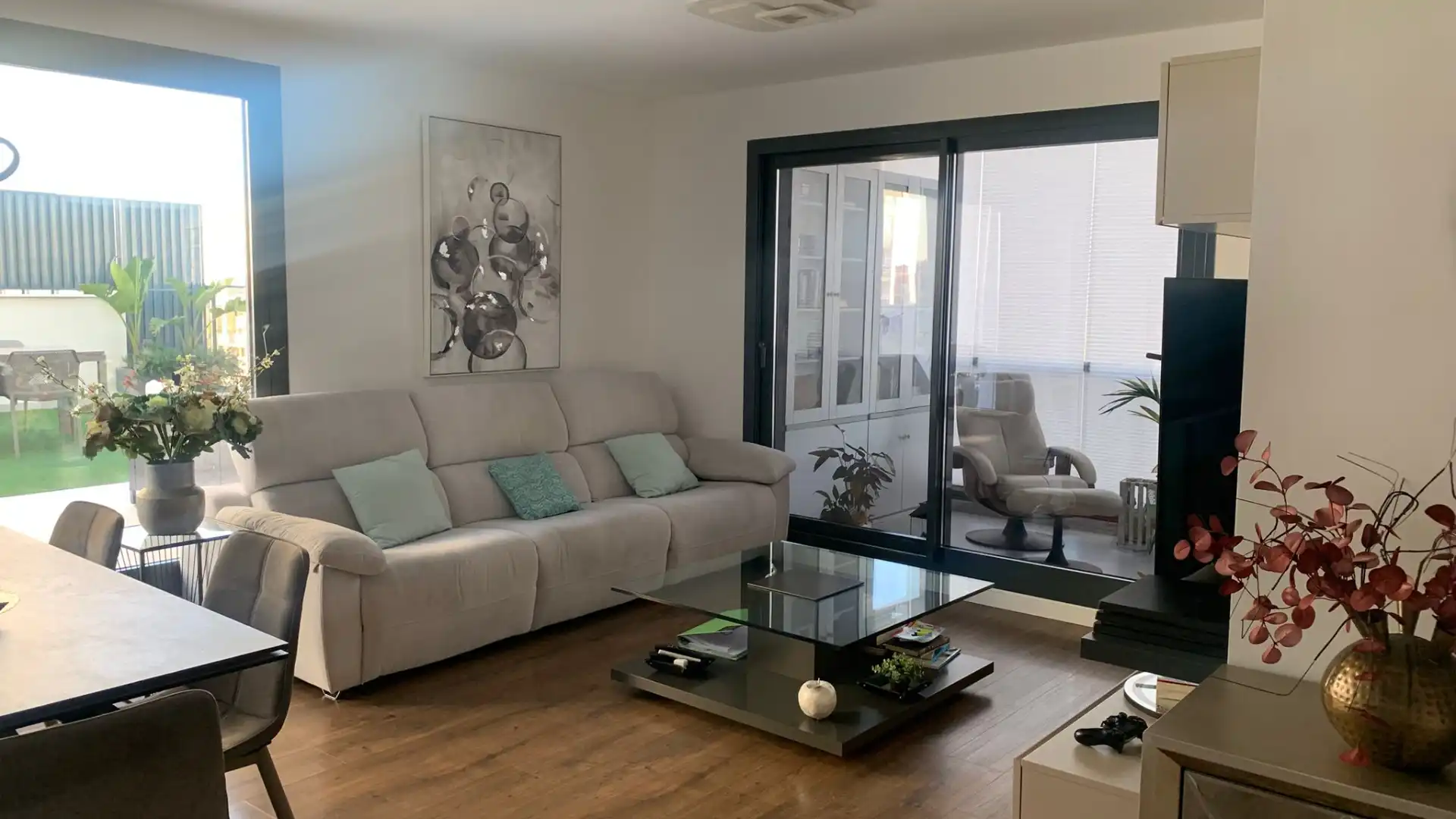 Sala de estar de Ático en venta en Valencia con Aire acondicionado, Calefacción y Jardín privado