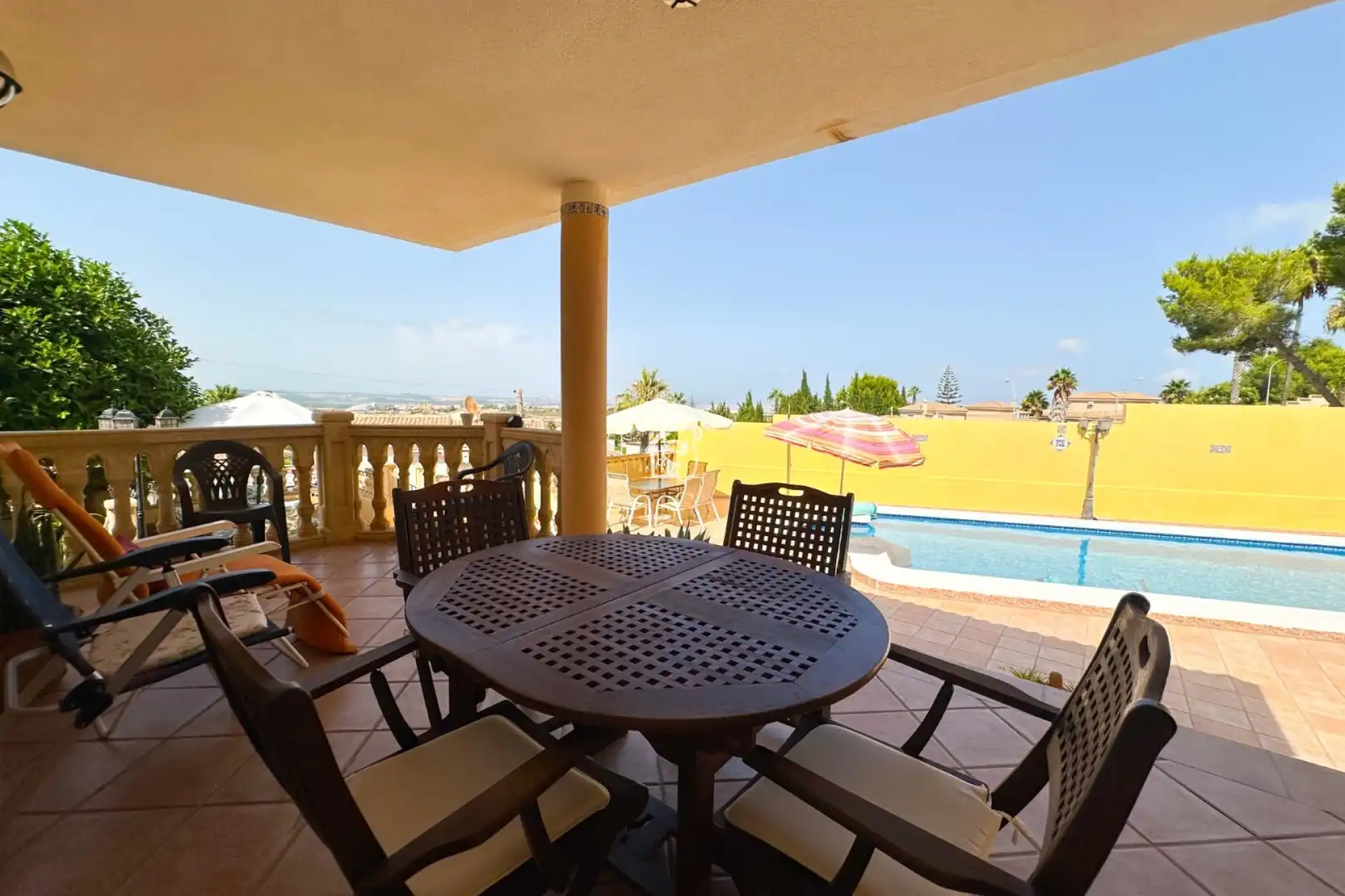 Terrasse von Country house zur Miete in San Miguel de Salinas mit Klimaanlage, Privatgarten und Terrasse