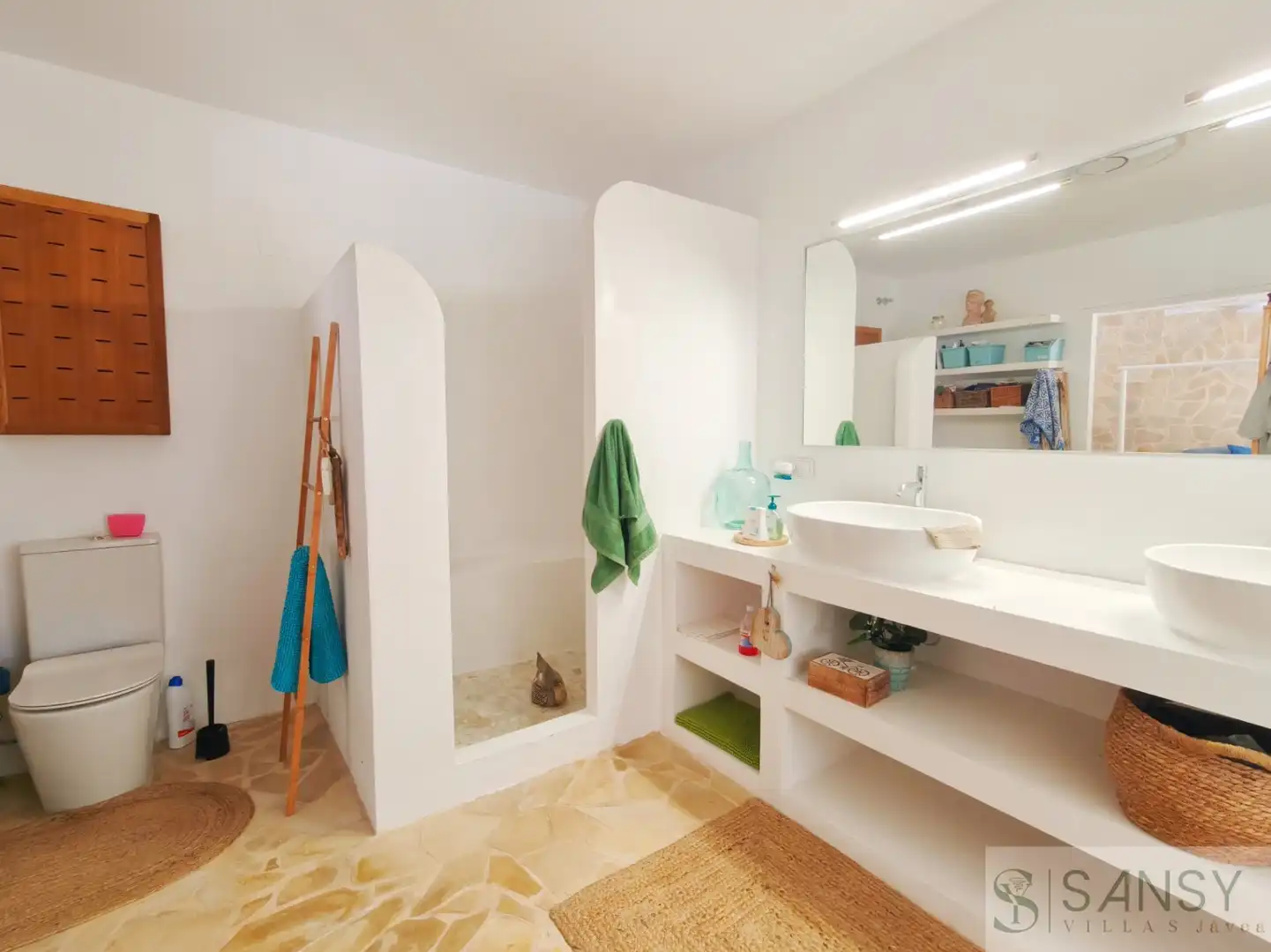 Badezimmer von Haus oder Chalet zum Verkauf in Castell de Castells mit Klimaanlage, Terrasse und Abstellraum