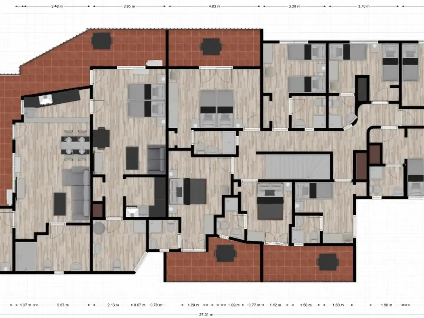 Finca rústica en venta en Algámitas con Aire acondicionado, Jardín privado y Piscina