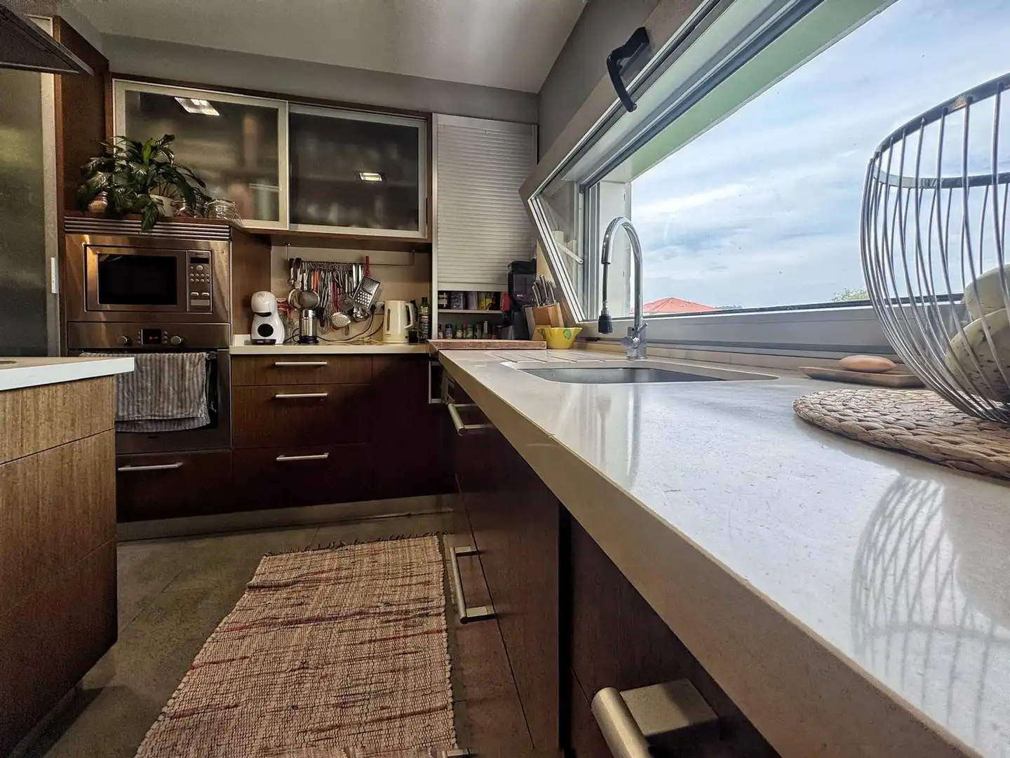 Kitchen of Flat for sale in O Grove    with Heating, Terrace and Furnished