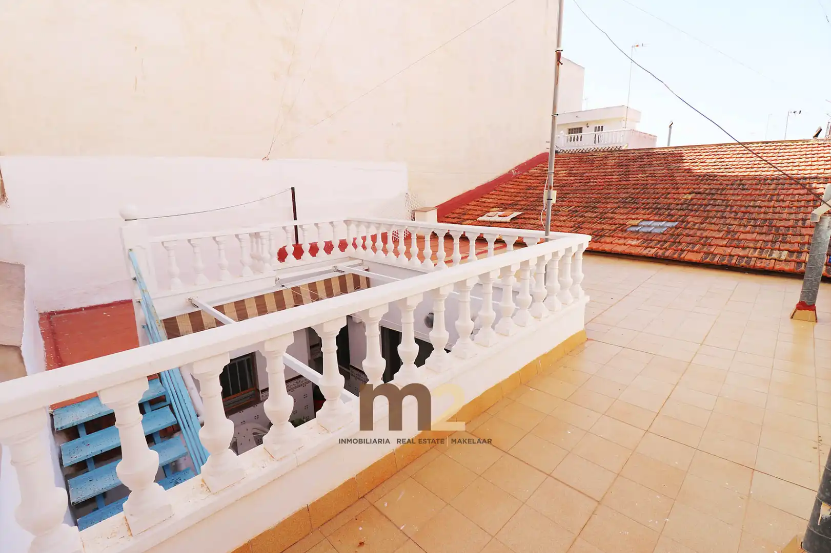 Terrasse von Einfamilien-Reihenhaus zur Miete in Guardamar del Segura mit Klimaanlage, Heizung und Möbliert
