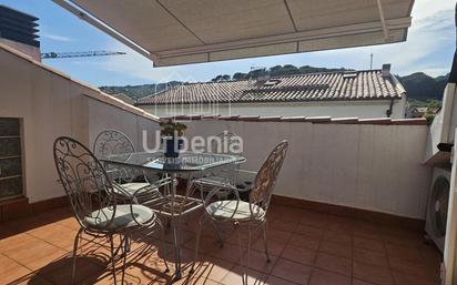 Terrace of Duplex for sale in Arenys de Munt  with Terrace, Storage room and Swimming Pool