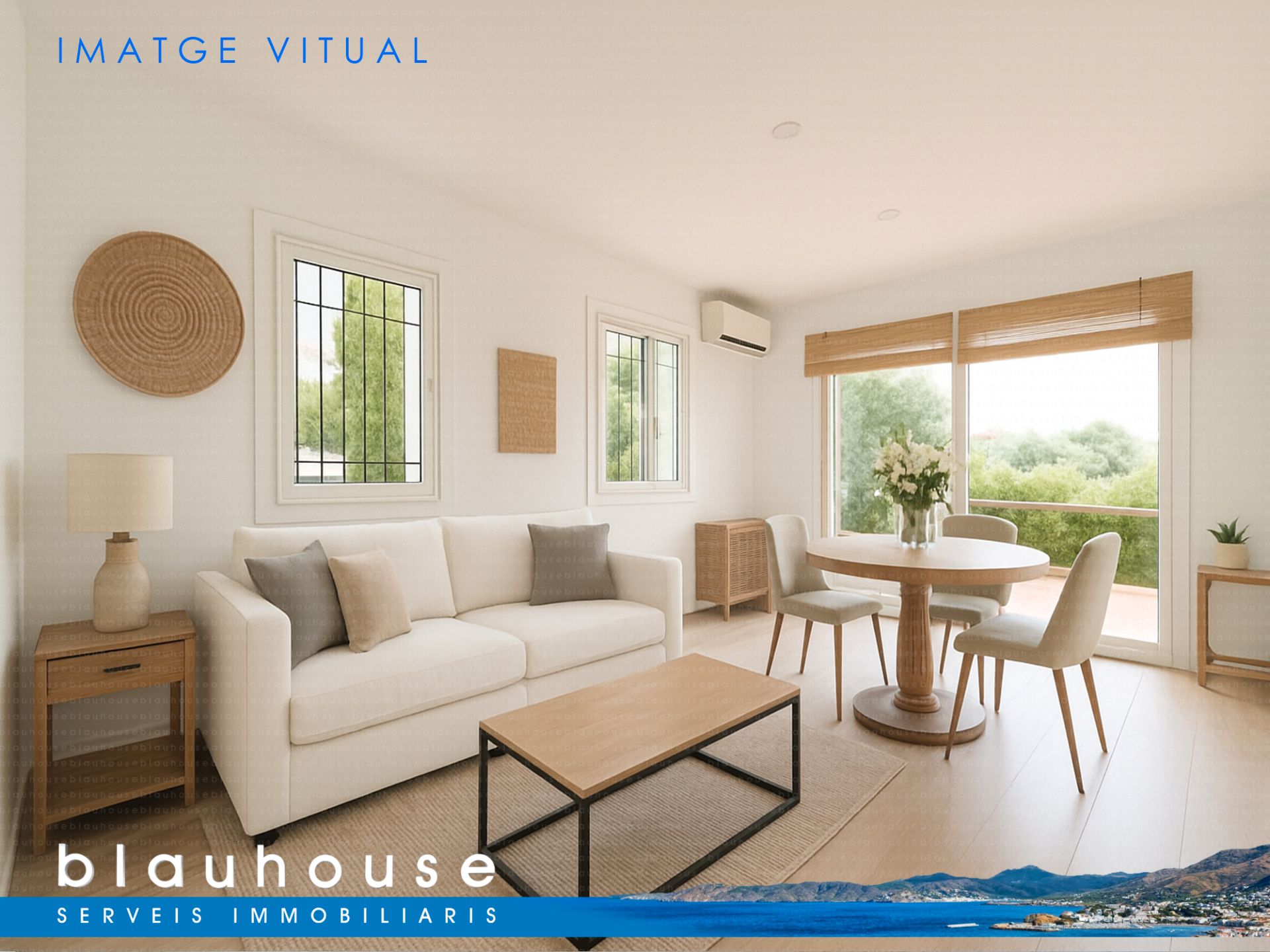 Sala d'estar de Apartament en venda en Llançà amb Aire condicionat, Calefacció i Terrassa