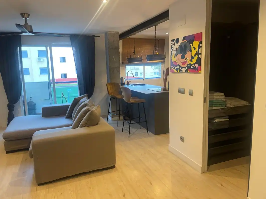 Sala de estar de Ático en venta en Daimús con Aire acondicionado, Jardín privado y Terraza