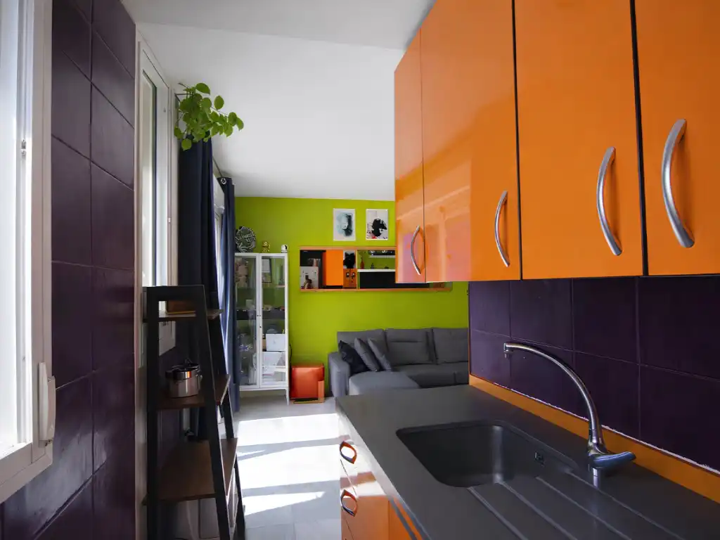 Kitchen of Flat for sale in Mijas  with Air Conditioner, Terrace and Furnished