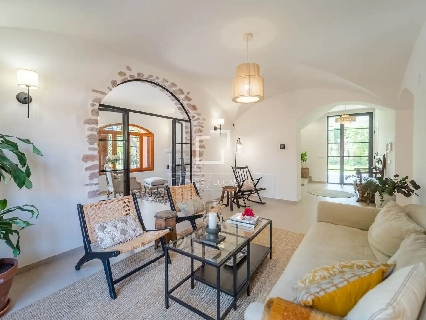 Sala de estar de Casa o chalet en venta en Náquera con Aire acondicionado, Calefacción y Jardín privado