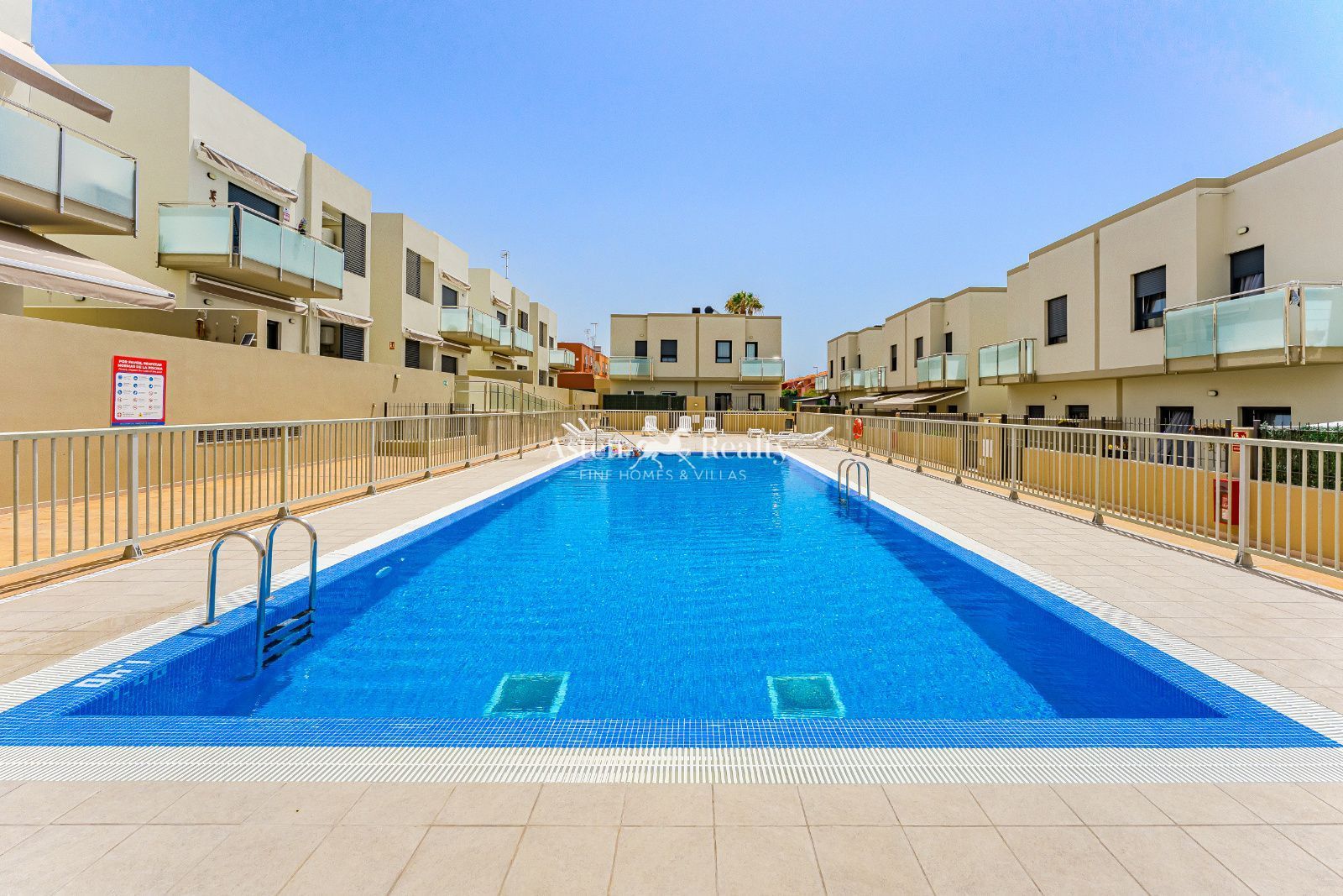 Swimming pool of Single-family semi-detached for sale in Arona  with Air Conditioner, Private garden and Terrace