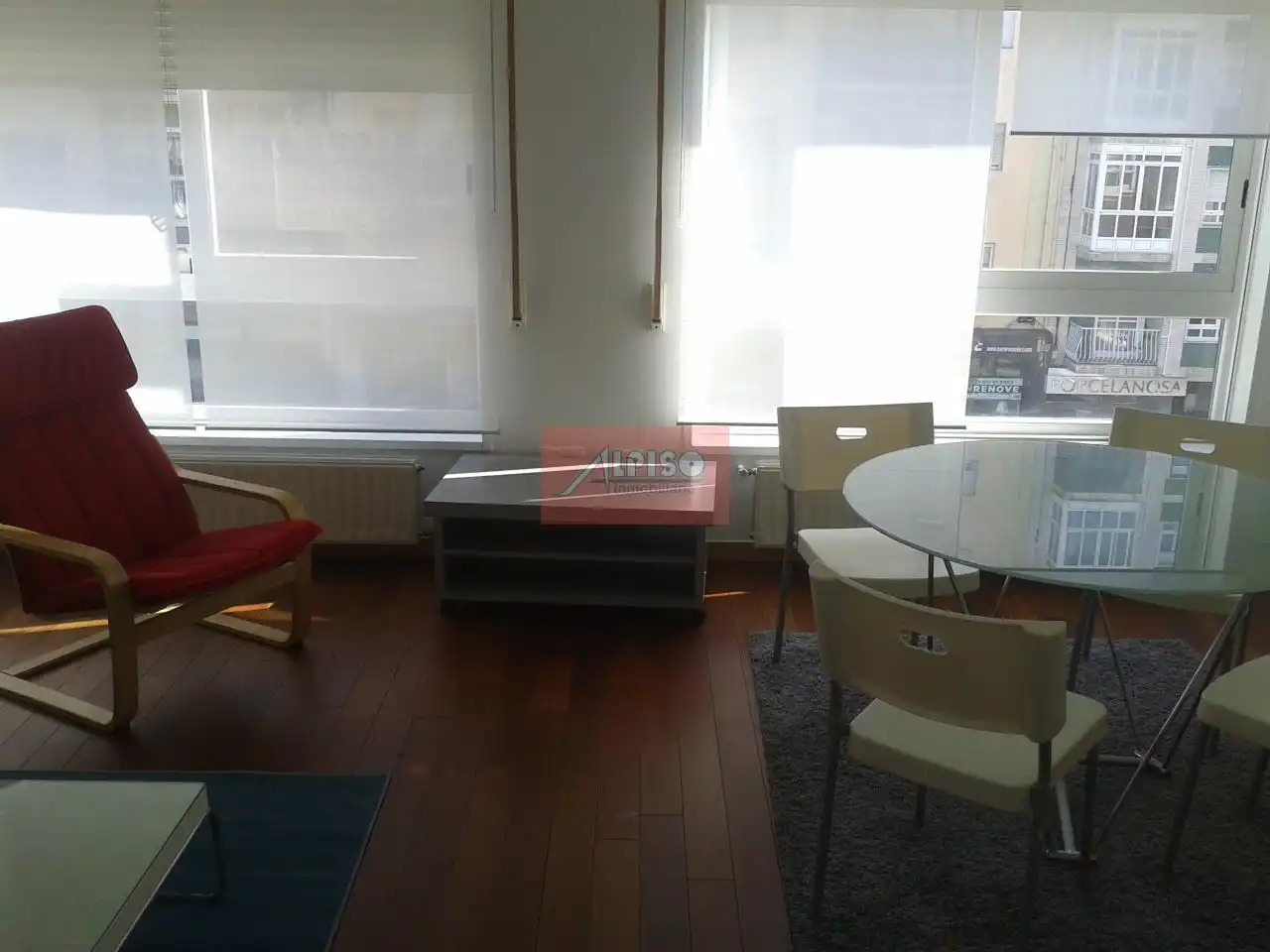 Wohnzimmer von Wohnungen zur Miete in Ourense Capital  mit Heizung, Parkett und Möbliert