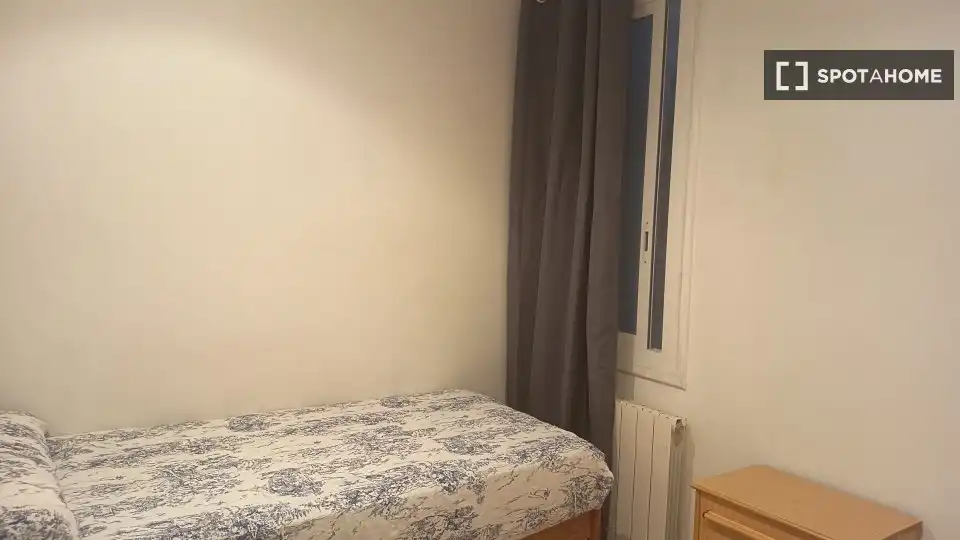 Habitación de Piso para compartir en Barcelona con Aire acondicionado, Calefacción y Amueblado