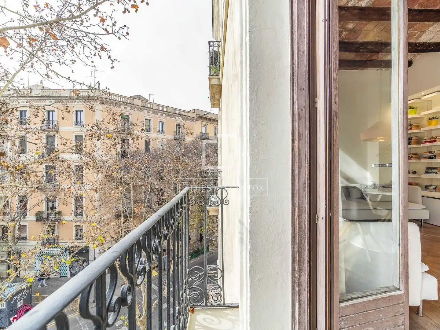 Balcony of Flat for sale in Barcelona  with Air Conditioner, Heating and Parquet flooring