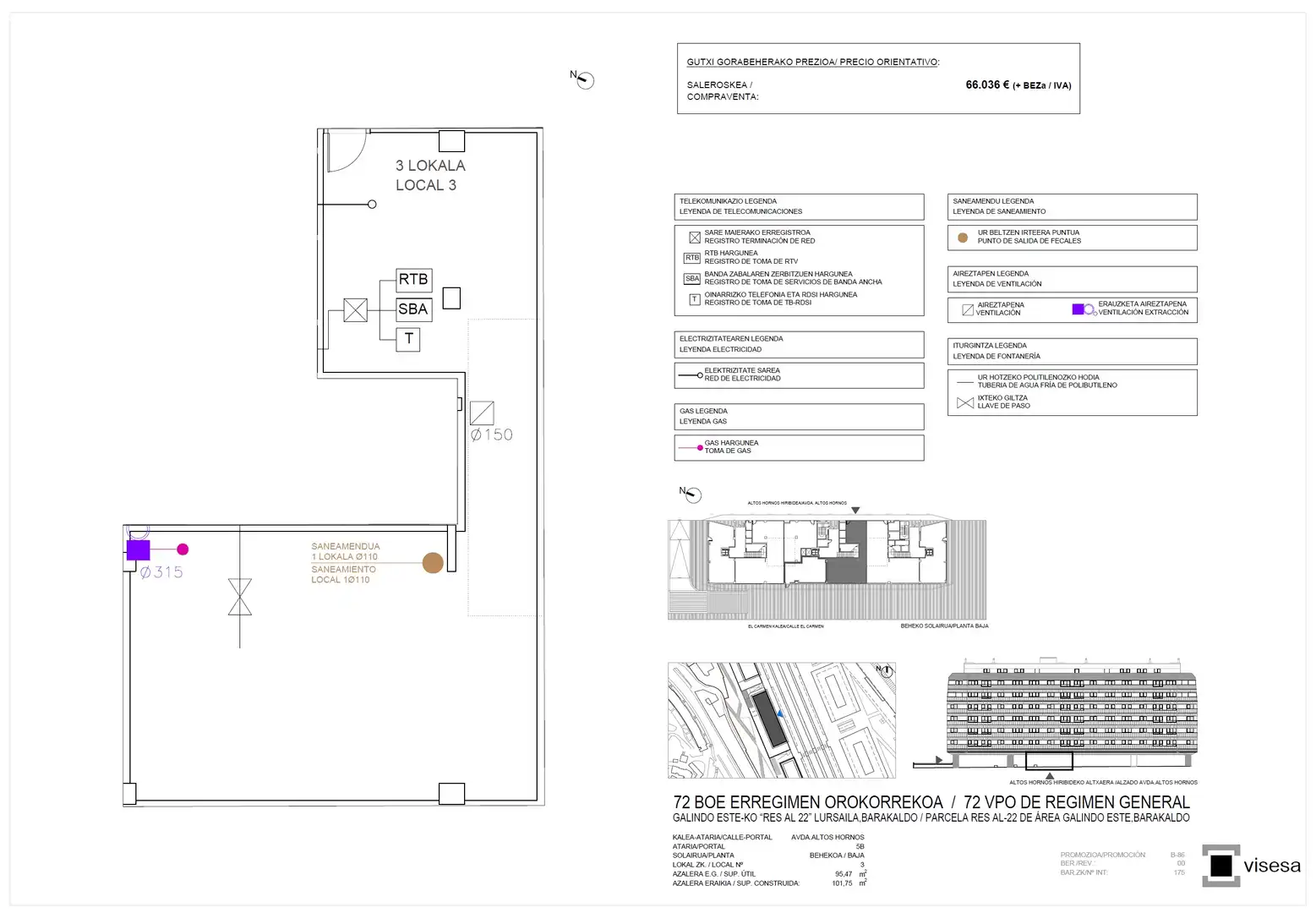 Local comercial en venda a Altos Hornos de Vizcaya Hiribidea 5B, imagen 6