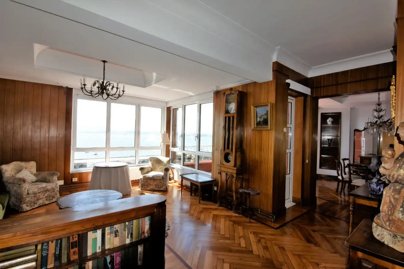 Living room of Flat for rent in Santander  with Heating, Terrace and Furnished