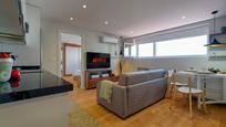 Living room of Attic for sale in A Coruña Capital   with Air Conditioner, Heating and Furnished