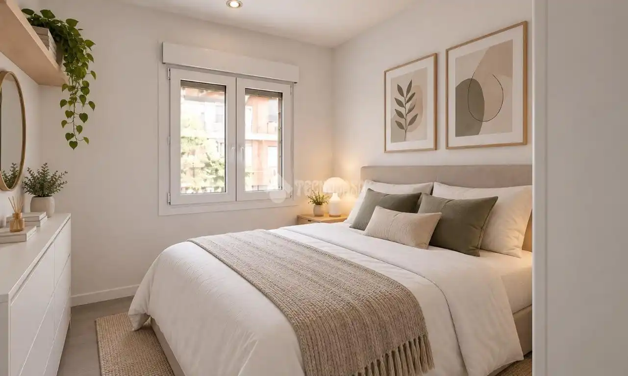 Bedroom of Flat for sale in Madrid  with Air Conditioner, Heating and Home automation