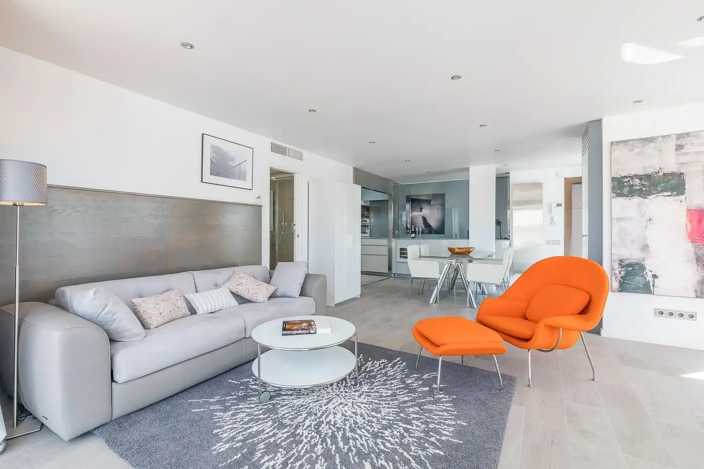 Sala de estar de Piso de alquiler en Madrid con Aire acondicionado, Calefacción y Terraza